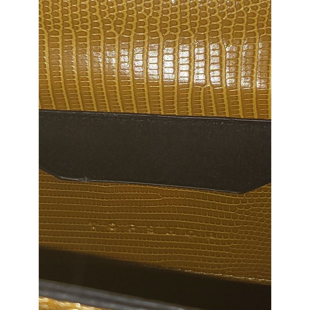 Topshop Brown Leather Chain Crossbody Bag OS Animal Print Boho Classic Workwear - Picture 8 of 8